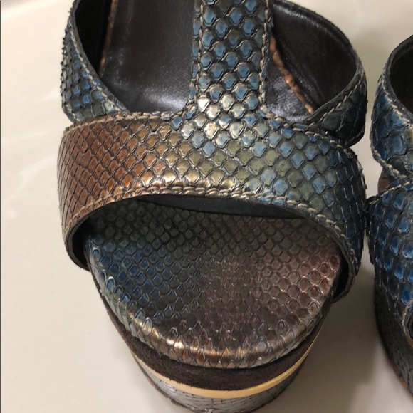 Gucci python platform sandals - Picture 3 of 8